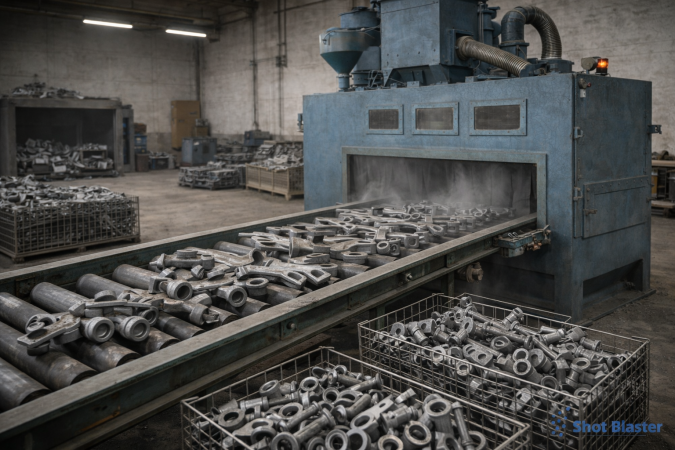 Shot Blasting Machine In Hardware Industry